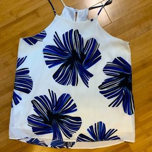 Floral High Neck Tank